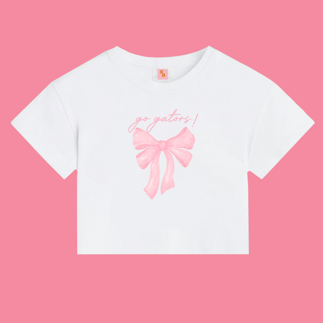 Go Gators Bow Baby Tee