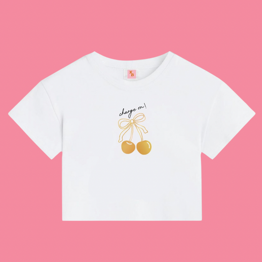 UCF Cherry Bow Baby Tee