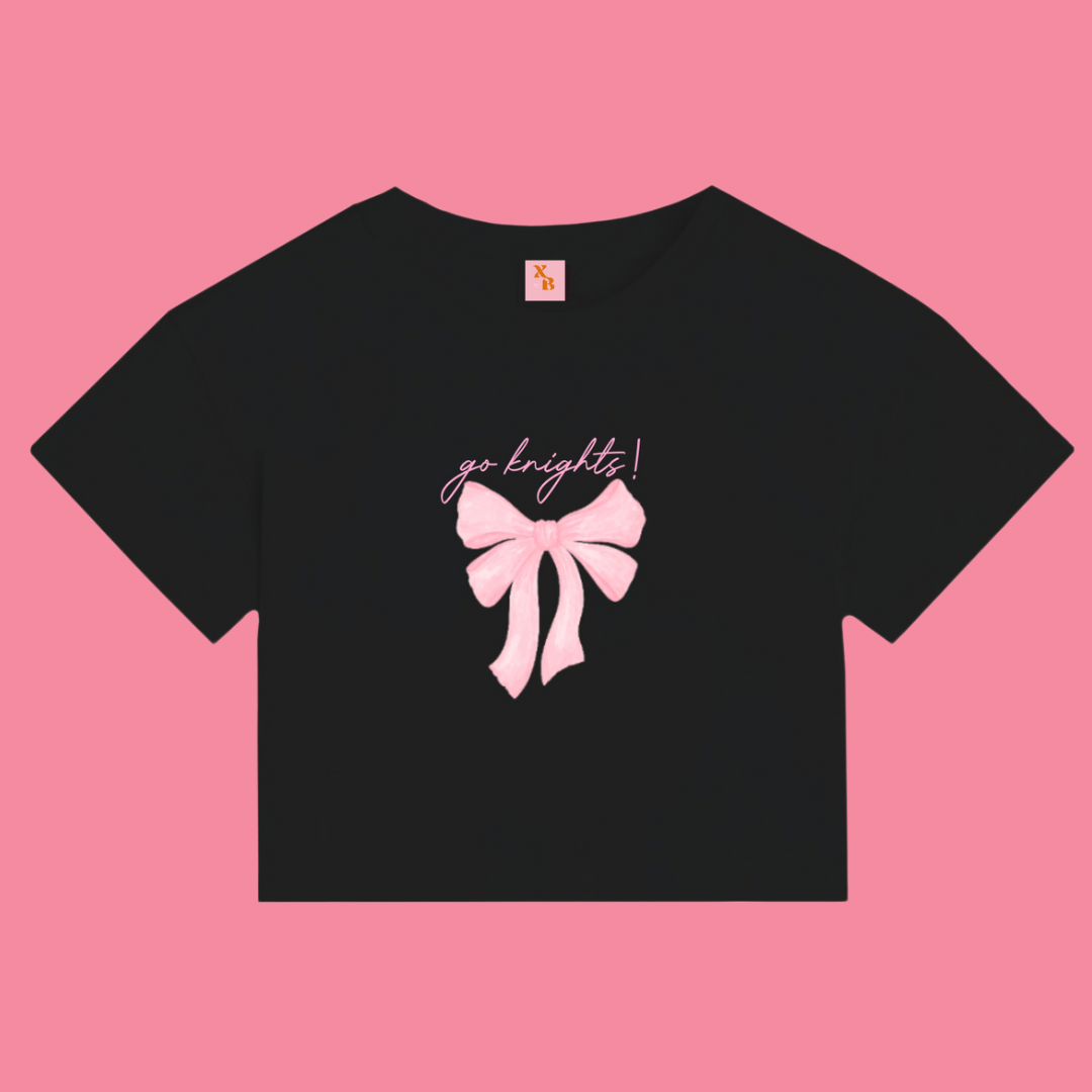 Go Knights Bow Baby Tee