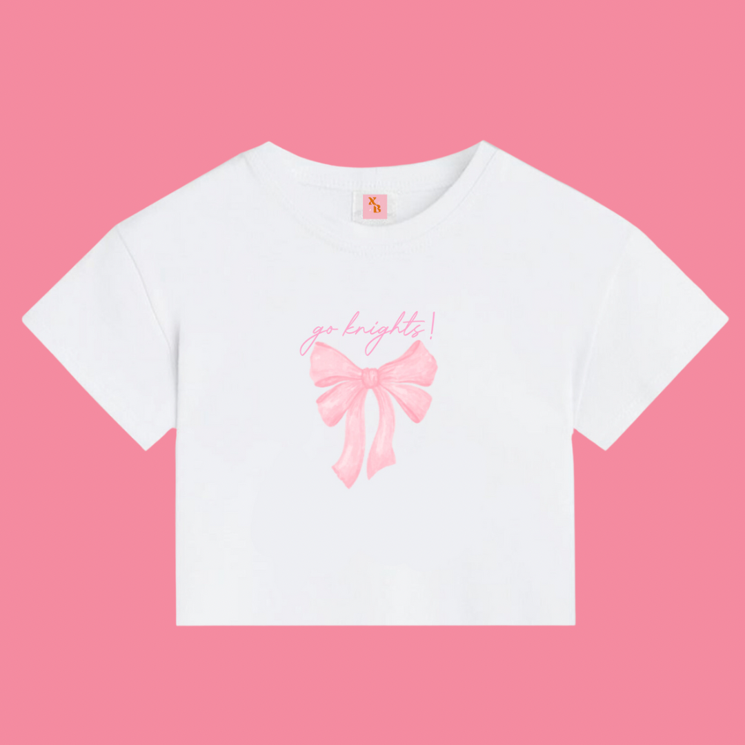 Go Knights Bow Baby Tee