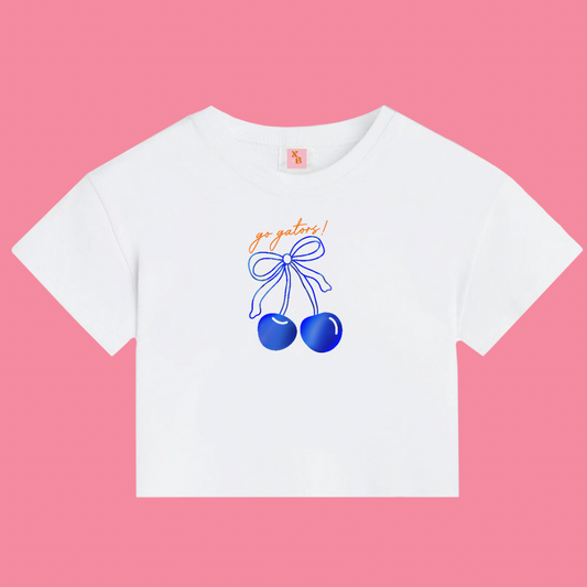 UF Cherry Bow Baby Tee