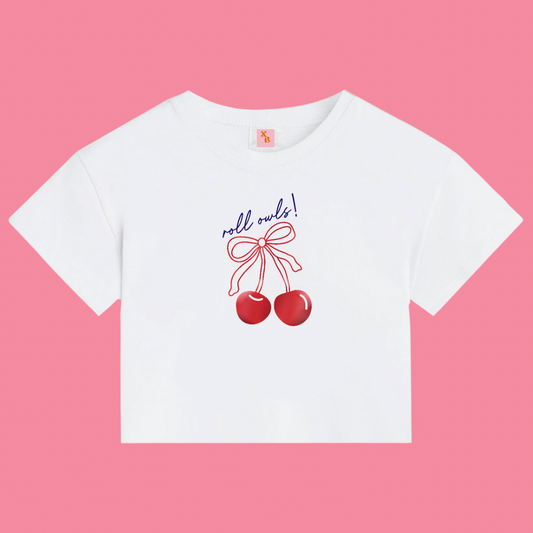 FAU Cherry Bow Baby Tee